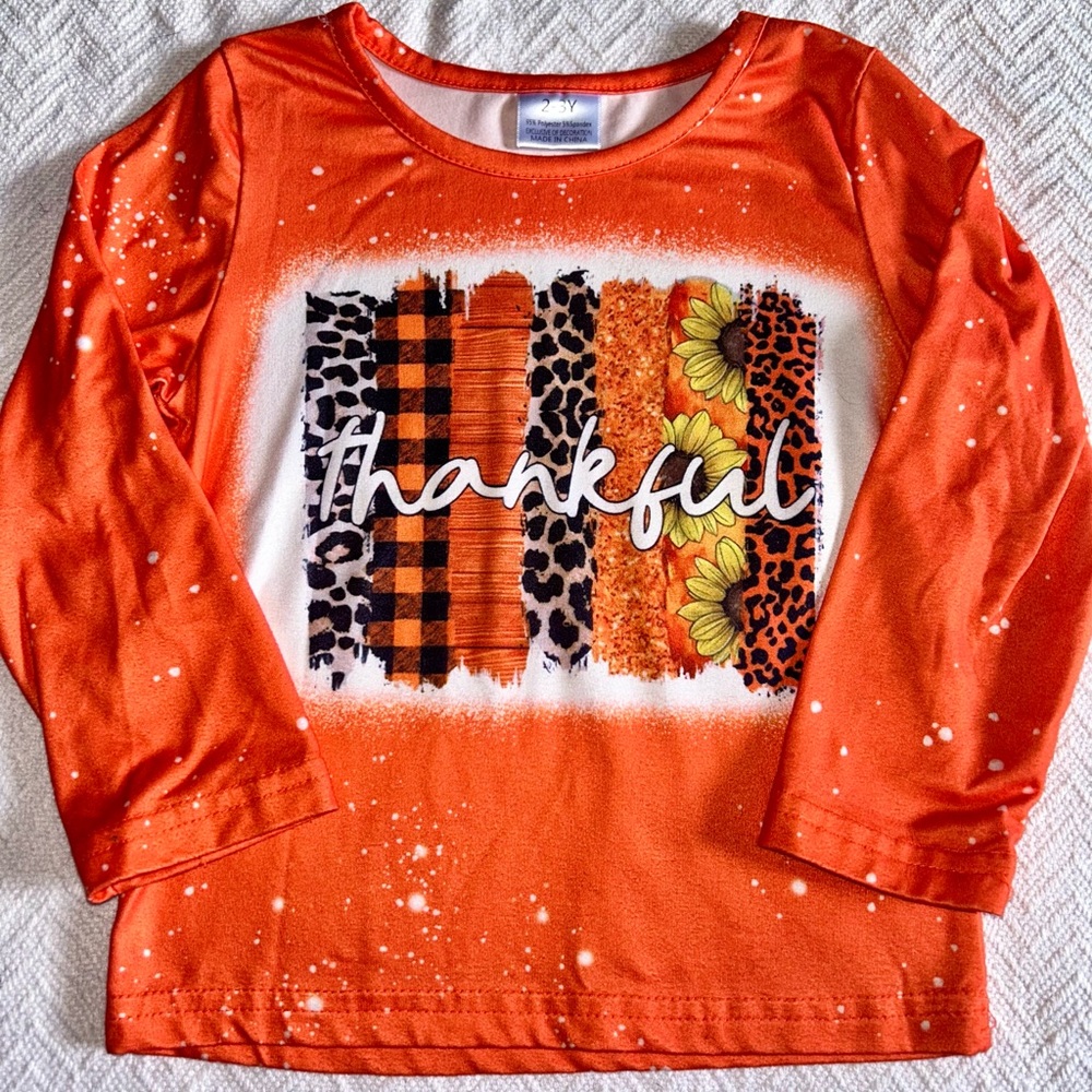 Thankful Shirt 2-3T